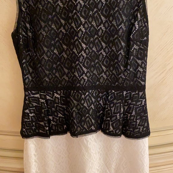 MAXANDCLEO Black and white lace mini dress size 4. New with tags - Picture 3 of 9